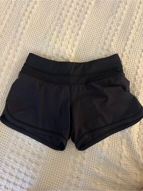 lululemon athletica Black Women's Run/Train Athletic Shorts